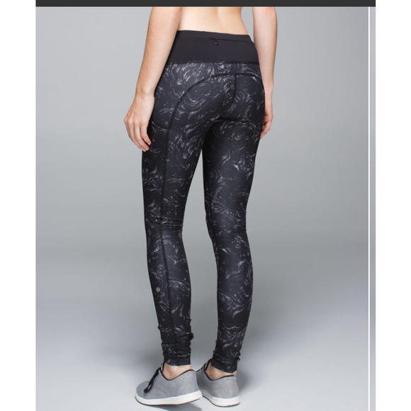 Women's Lululemon Speed Tight II Leggings 4 Black Ambient Grey - Picture 1 of 14